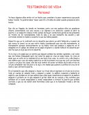 TESTIMONIO DE VIDA Personal