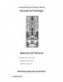 Informe de Selección de personal