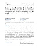 Recuperación de cristales de acetanilida a través de recristalización de una muestra compuesta con diaminometanal y rojo de metilo