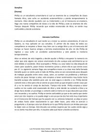 Historia para realizar un guión con sus 3 partes. Página 1