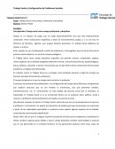 Trabajo Social como campo profesional y disciplinar