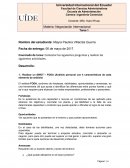 Análisis personal con 4 características de cada elemento de análisis