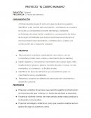 PROYECTO “EL CUERPO HUMANO”