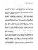 Ética profesional ensayo