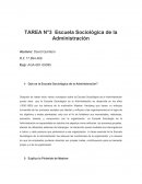 TAREA N°3 Escuela Sociológica de la Administración