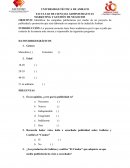 La presente encuesta tiene fines académicos por lo que se pide que conteste de la manera más sincera y responsable las siguientes preguntas