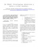 LA CELAC: Principales objetivos y retos a nivel mundial