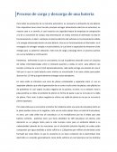 Proceso de carga y descarga de una batería