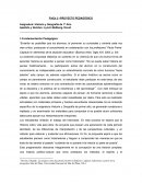 Proyecto pedagógico de Historia y Geografía