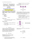 Resistencia equivalente en diferentes puntos