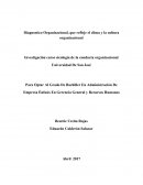 Cual es el Diagnostico Organizacional, que refleje el clima y la cultura organizacional