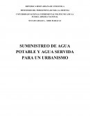Calculo de suministro de agua potable y agua servida