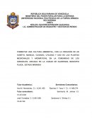 FOMENTAR UNA CULTURA AMBIENTAL, CON LA CREACIÓN DE UN HUERTO, MANEJO, CUIDADO, UTILIDAD Y USO DE LAS PLANTAS MEDICINALES Y AROMÁTICAS, EN LA COMUNIDAD DE LOS GIRASOLES, UBICADA EN LA CIUDAD DE GUARENAS, MUNICIPIO PLAZA, ESTADO MIRANDA