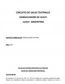 CIRCUITO DE SALAS TEATRALES-JUJUY