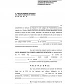 Demanda alimentos definitivos con precautoria