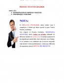 PROYECTO INTEGRADOR ADMINISTRACIÓN DE EMPRESAS Y NEGOCIOS