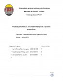 Psicología General PS 101 Pruebas psicológicas para medir inteligencia y pruebas proyectivas