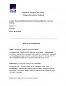 Evaluacion sumativa final 1 Áreas de una Competencia