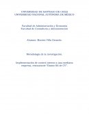 Implementación de control interno a una mediana empresa, restaurante “Dawat SA de CV”