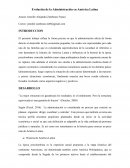 Evolución de la administración en América Latina