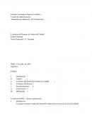 Administración Industrial y de la Producción Evolución del Sistemas de Gestión de Calidad