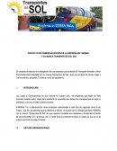 PROYECTO DE COMERCIALIZACIÓN DE LA EMPRESA DE FARINSA Y SU MARCA TRANSPORTES DEL SOL