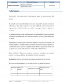 Actividad: Herramientas tecnológicas para la prevención del delito