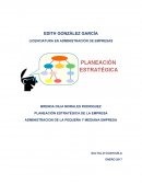 PLANEACIÓN ESTRATÉGICA DE LA EMPRESA ADMINISTRACION DE LA PEQUEÑA Y MEDIANA EMPRESA