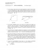 Guía de Ejercicios Nº 4 OPTICA GEOMETRICA