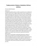 Trabajo practico Trabajo y Ciudadanía: Políticas públicas