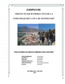 Practicamos valores en armonia para vivir bien