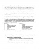 Cuestiones del Pensamiento Crítico Cap.3