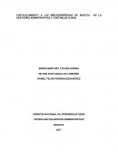 FORTALECIMIENTO A LAS MIRCROEMPRESAS DE BOGOTA EN LA GESTIONES ADMINITRATIVAS Y CONTABLES