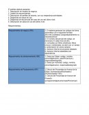 Narrativas caso de uso 3. Descripción de perfiles de actores, con sus respectivas actividades.