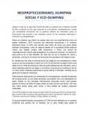 NEOPROTECCIONISMO, DUMPING SOCIAL Y ECO-DUMPING