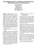 PROCESAMIENTO DIGITAL DE SEÑALES DE AUDIO(FILTRADO) IMPLEMENTADO EN EL SOFTWARE MATLAB