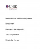 Tarea: Proyecto final ser Humano