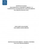 CARACTERIZACION DE LA PROBLEMÁTICA AMBIENTAL Y LA ELABORACION DEL PLAN ESTRATEGICO DE LA EDUCACION AMBIENTAL EN EL MUNICIPIO DE BOLIVAR, CAUCA
