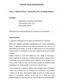 Vigencia ritual y ancestral en el APU Mama Simona