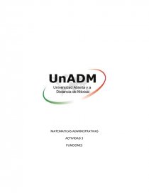 MATEMATICAS ADMINISTRATIVA FUNCIONES. Página 1