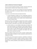 ¿Qué se entiende por funciones de lenguaje?
