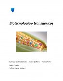 Biotecnología y transgenicos