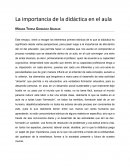 La importancia de la didactica en el aula