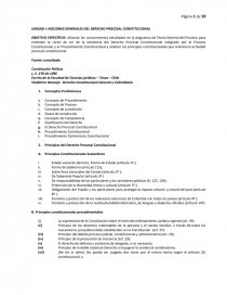 COMO SON LAS NOCIONES GENERALES DEL DERECHO PROCESAL CONSTITUCIONAL. Página 1