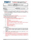 Este procedimiento fija los requisitos que deben cumplirse para la autorización de tareas