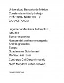 PRÁCTICA NÚMERO 2 CAPACITANCIA Ingeniería Mecánica Automotriz
