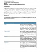 ACTIVIDAD 1. Factores clave para la logística internacional.