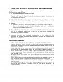 Guía para elaborar diapositivas en Power Point
