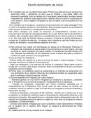 Escrito domiciliario de cívica