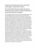 Trabajo Practico Apreciacion Musical: Tema Rock (Frank Zappa)